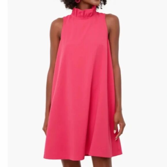 Tuckernuck Dresses & Skirts - Tuckernuck Pomander Place Blyth Ruffle Bow Dress - Pink L